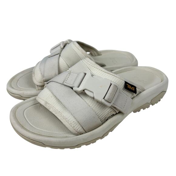 Teva Gorpcore Khaki Tan Padded Slide Sandals 6 - Picture 2 of 6